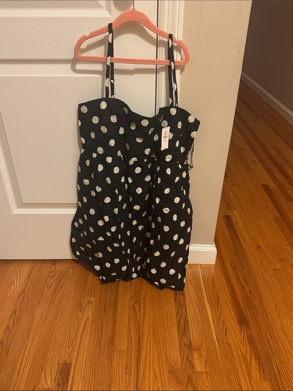 GAP Black and White Polka Dot Mini Sundress